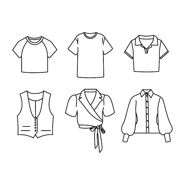 Vector icon illustratie van kleding