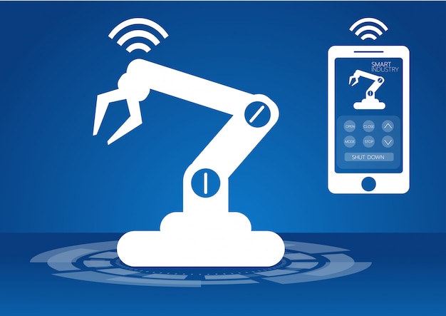 Vector icon of industry 4.0 concept