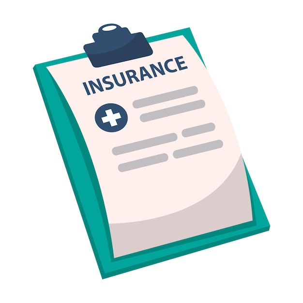 Icon of insurance document design illustration vector design