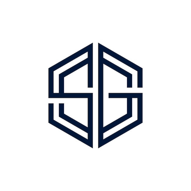 Иконка с шестигранной буквой SG