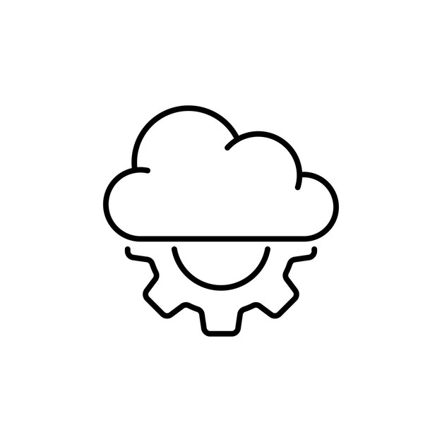 Icon lineaire trend moderne logo grafische stroke art design web element geïsoleerd op witte achtergrond concept van data optimalisatie pictogram of software ontwikkelen