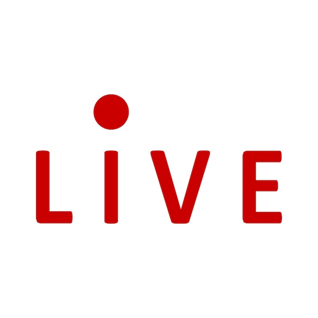 Icon live streaming of uitzending in de ether Vector live stream