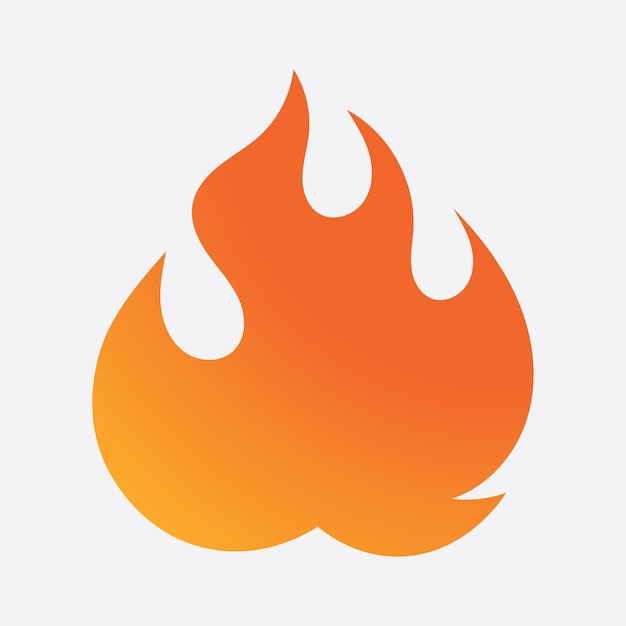 Icon logo flame on earth