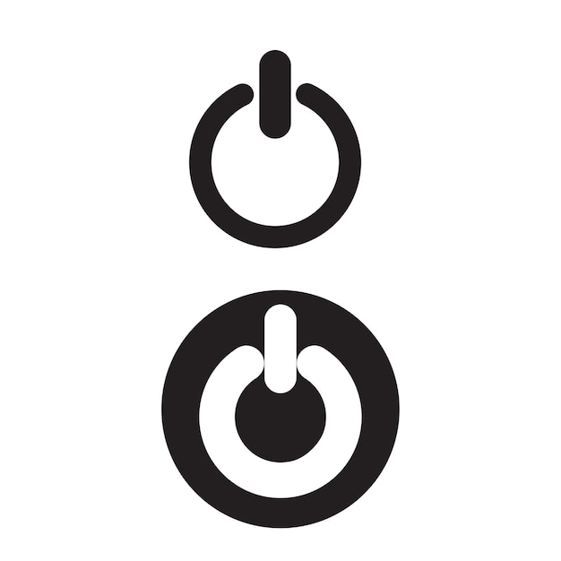 Vector icon logo uitschakelen