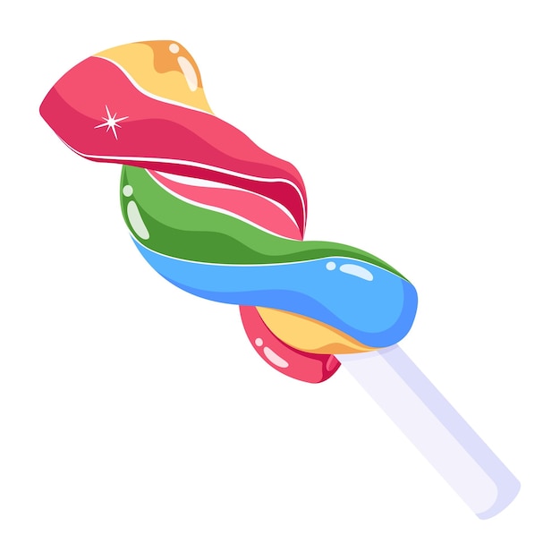 An icon of lollipop flat design