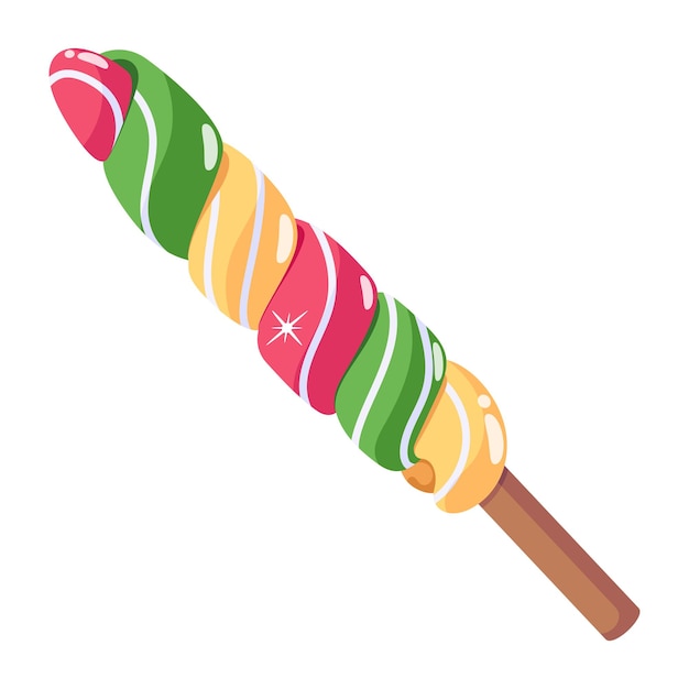 An icon of lollipop flat design