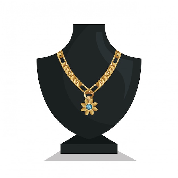 icon mannequins sieraden ketting geïsoleerd
