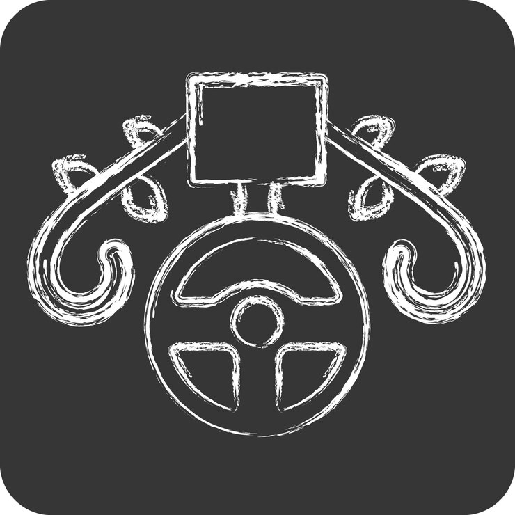 Vector icon medal related to racing symbol chalk style simple design editable simple illustration