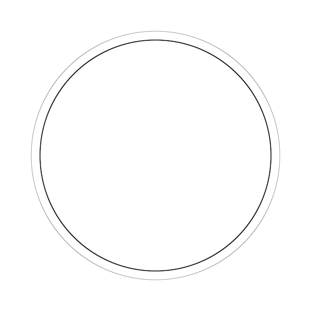 Icon met cirkelvormige rand voor decoratief vintage doodle-element voor ontwerp in vectorillustratie