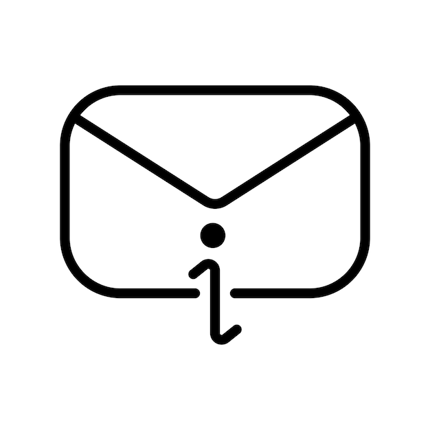 Icon met e-mailinformatie