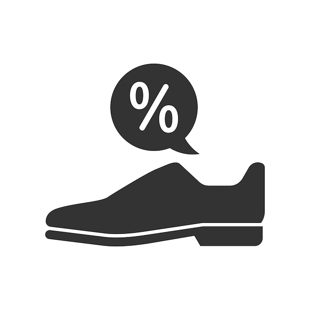 Icon met een korting op schoenen