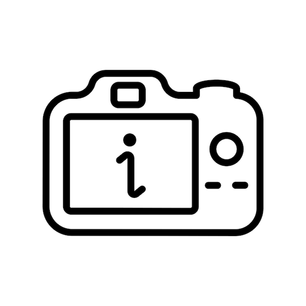 Icon met informatie over de camera