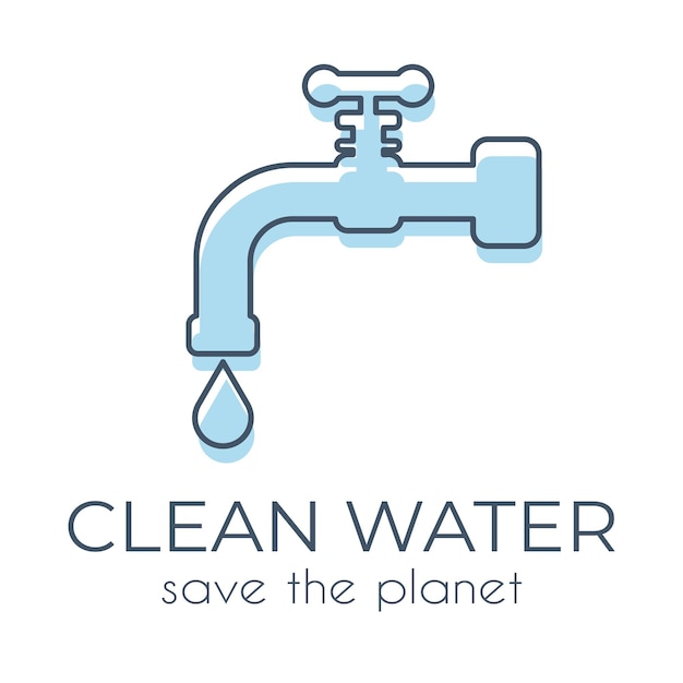 ベクトル icon_minimalist_clean_water