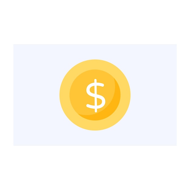 An icon of money flat vector