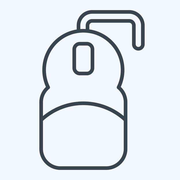 icon mouse related to computer symbol line style simple design editable