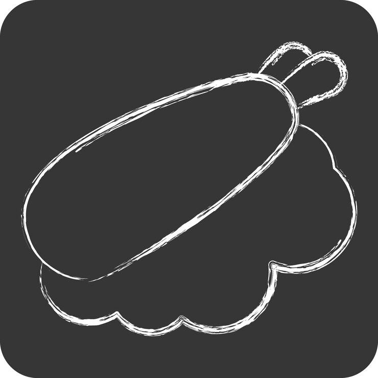 Vector icon nigiri related to japan symbol chalk style simple design illustration