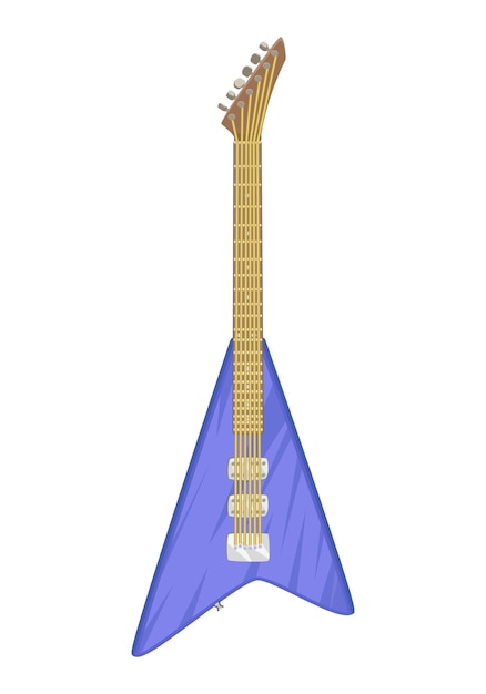Значок музыкального инструмента электрическая фиолетовая гитара значок символа для мобильных приложений веб-сайта