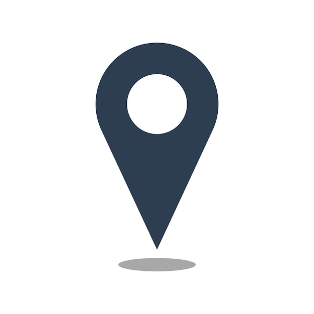 Icon ontwerp locatie vector sjabloon eenvoudig en modern