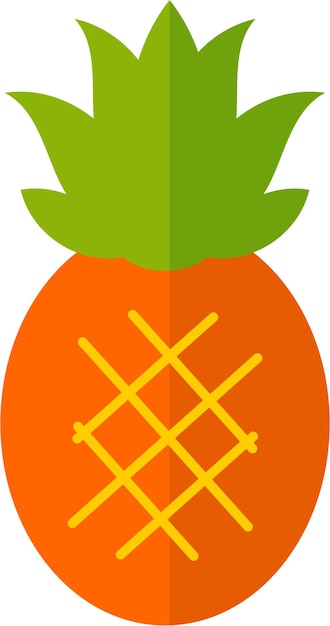 Icon of Pineapple in Flat Style