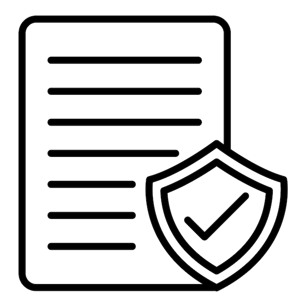 Icon Privacy Policy vector Kan worden gebruikt voor Compliance And Regulation iconset
