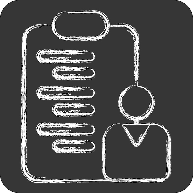 Vector icon project management related to business analysis symbol chalk style simple design editable simple illustration