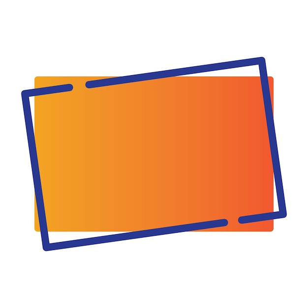 Icon rectangle vector illustratie ontwerp sjabloon