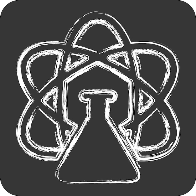 Icon Science related to Photos and Illustrations symbol chalk Style simple design illustration