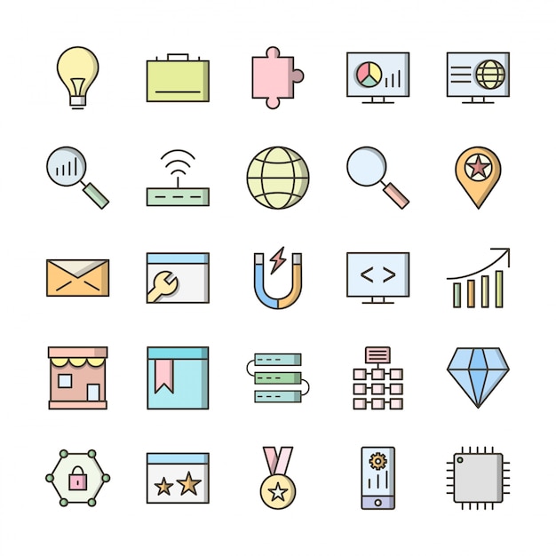 Icon Set Of Basic UI 