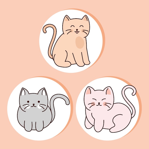 Icon set cats