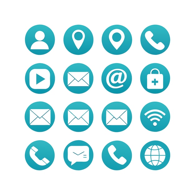 Icon Set Collection Vector voor UI-documenten, websites en mobiele toepassingen