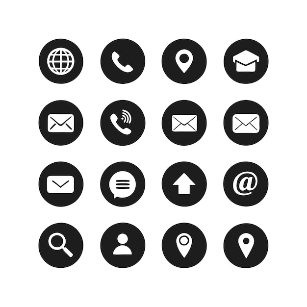 Icon Set Collection Vector voor UI-documenten, websites en mobiele toepassingen
