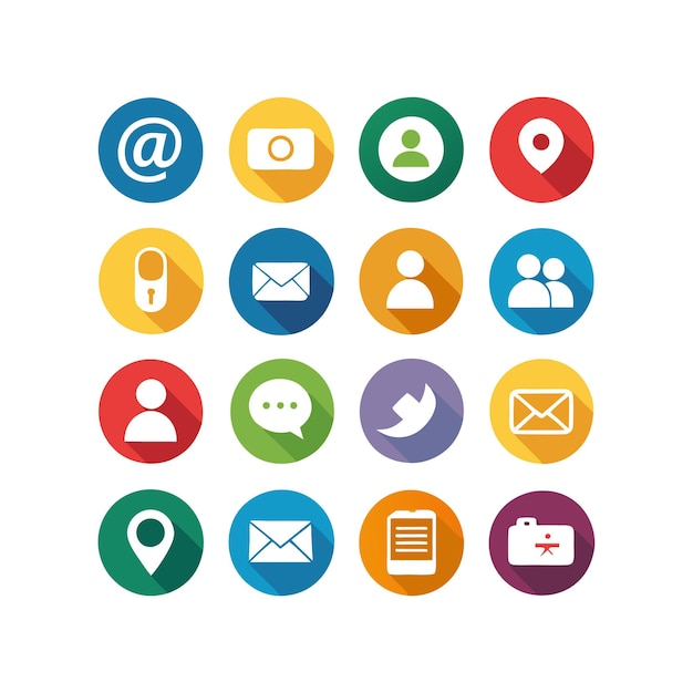 Icon Set Collection Vector voor UI-documenten, websites en mobiele toepassingen