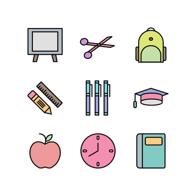 Icon Set Of Education 