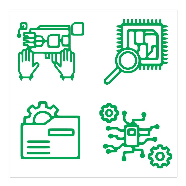 Vector icon set for graphic designer vector illustration