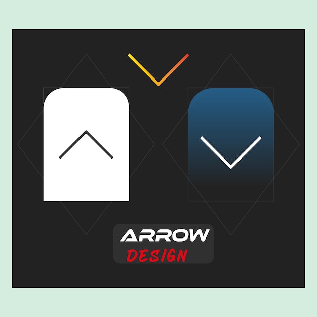 Vector icon set icon design a black sign that says arrow and logo on it