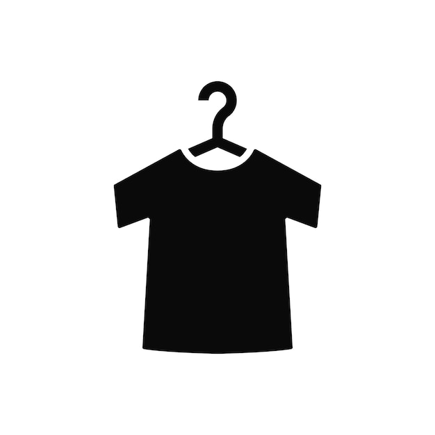 Icon shirt hanger isolated white background