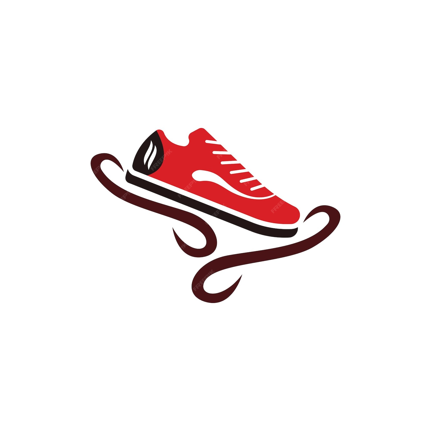 Premium Vector | Icon shoe logo concept vector sneaker template
