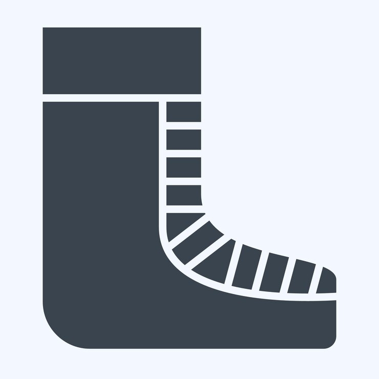 Vector icon shoes related to celtic symbol glyph style simple design editable