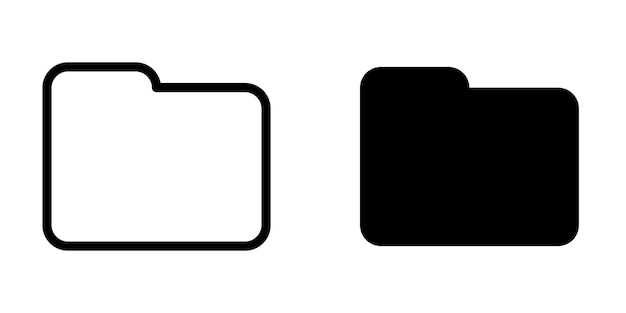 Icon sjabloon van de map