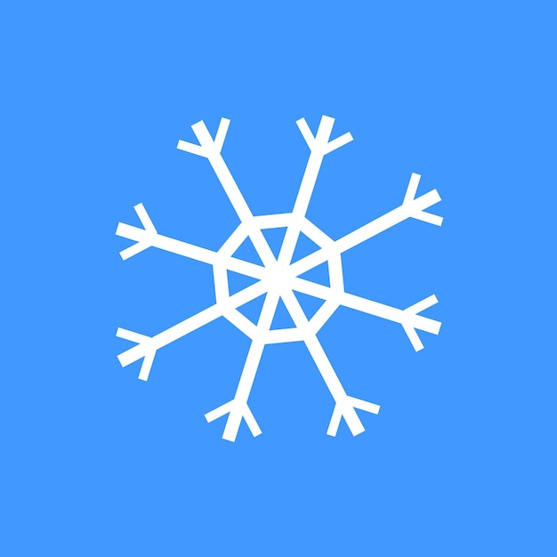 Icon sneeuwvlokken, wintersymbool