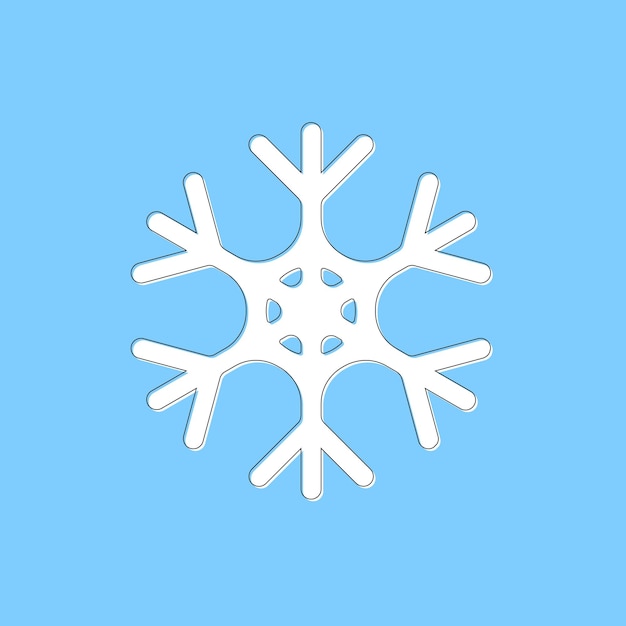 Icon sneeuwvlokken, wintersymbool