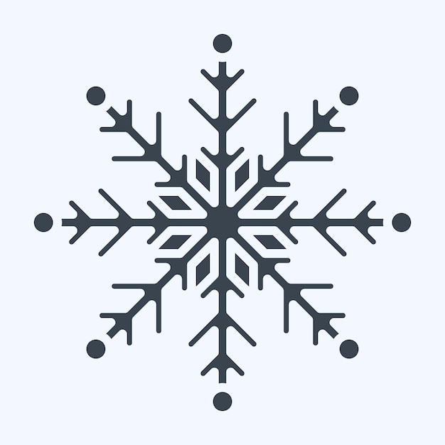 冬のシンボルに関連するアイコン 雪 シンプルなイラスト