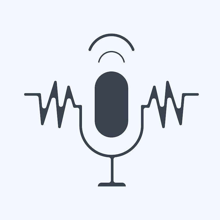 वेक्टर icon speech recognition related to machine learning symbol glyph style editable