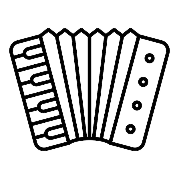 Vector icon stijl van accordeon