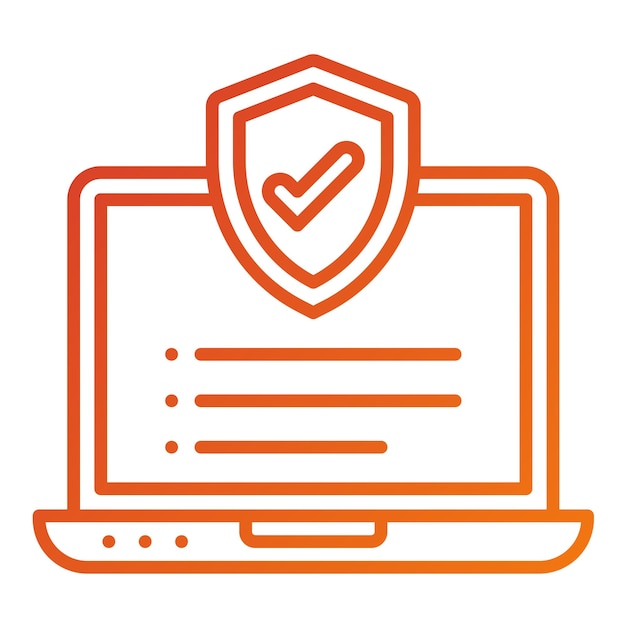 Icon stijl van antivirus