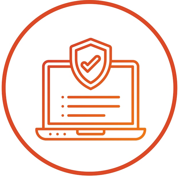 Icon stijl van antivirus