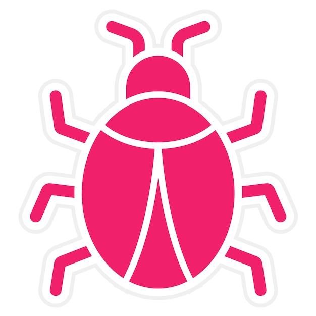 Icon stijl van bug