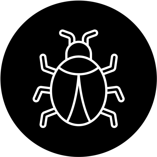 Icon stijl van bug