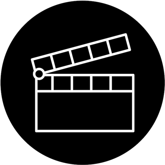 Icon stijl van Clapperboard