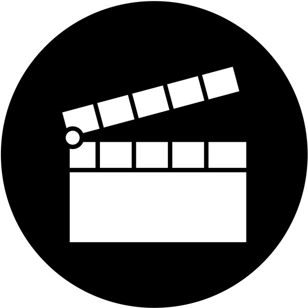 Icon stijl van Clapperboard